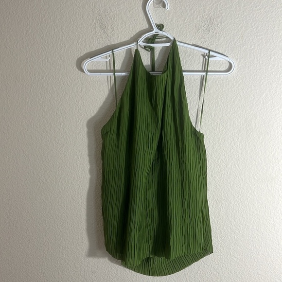 Banana Republic women’s Sz XL CRINKLE HALTER TOP vacation summer backless party - Picture 6 of 9